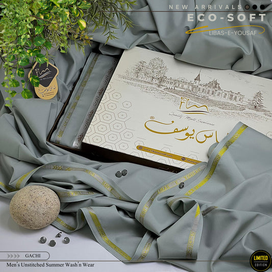 " ECO-SOFT " Summer wash & wear suit by  Libas-e-Yousaf. D-Gachii