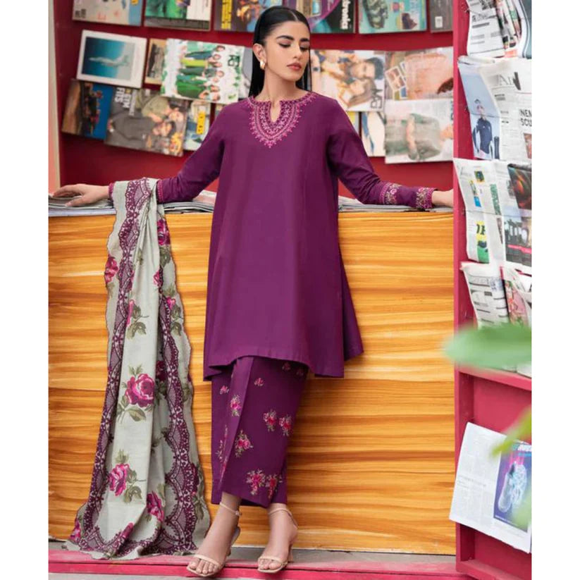 Aisling By Nirmal 3Pcs Embroidered Lawn Collection 2024 AN-08