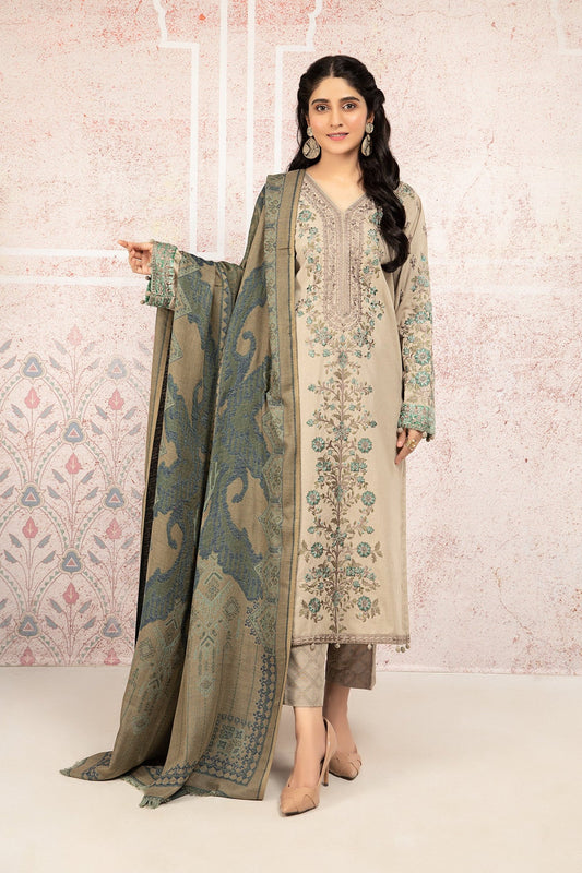 Maria B Embroidered Lawn Three Piece MB-024