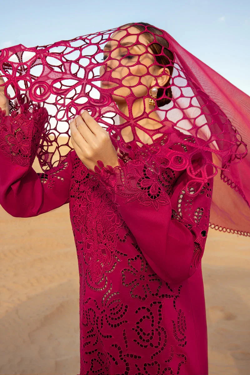 RANG RASIYA - 3PC LAWN CHICKENKARI EMBROIDERED SHIRT WITH EMBROIDERED  DUPATTA