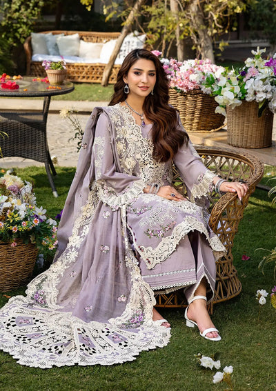 RAHA BY ELAF | LUXURY CHICKENKARI DHANK EMBROIDERED WORK | UNSTITCHED 3-PIECE SUIT ELM-1A
