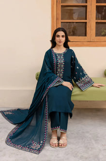 Batik - Winter 3PC Dhannak Embroidered Suit -