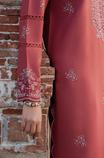 IZEL - Winter 3PC Unstitched  Dhanak Embroidered With Printed Shawl
