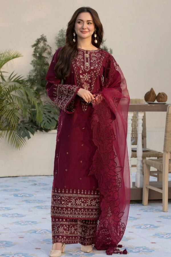Allys - 3PC Lawn Embroidered Suit Unstitched