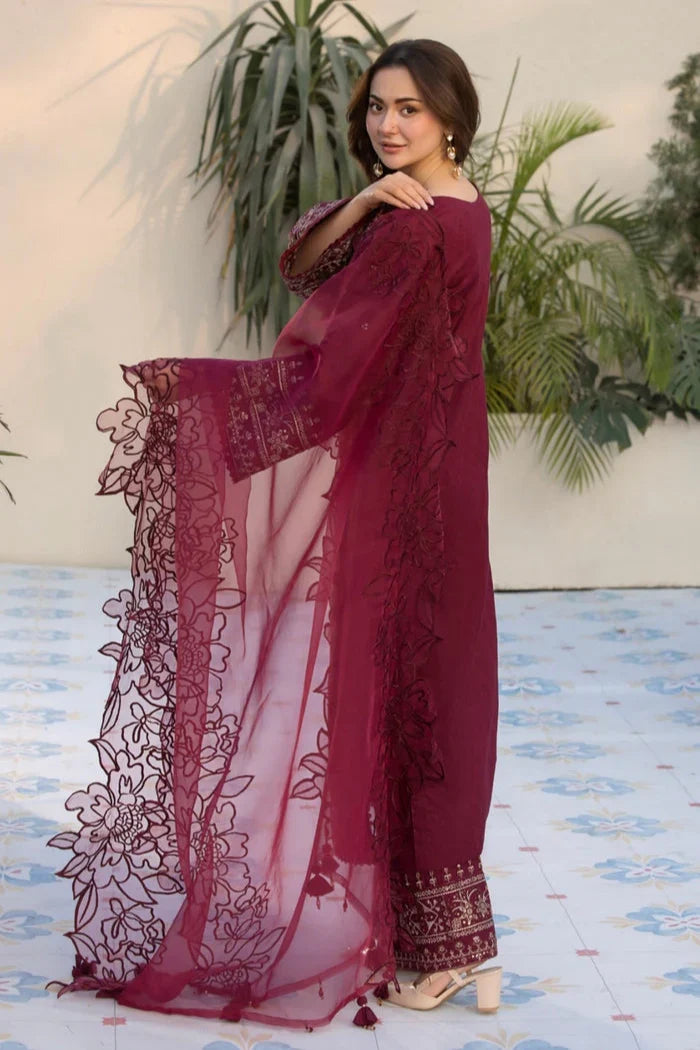 Allys - 3PC Lawn Embroidered Suit Unstitched