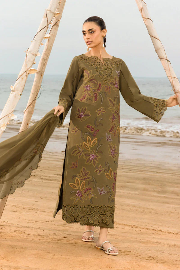 Rang Rasiya Dhank  Luxury Embroidered 3 Piece Dress - J2195
