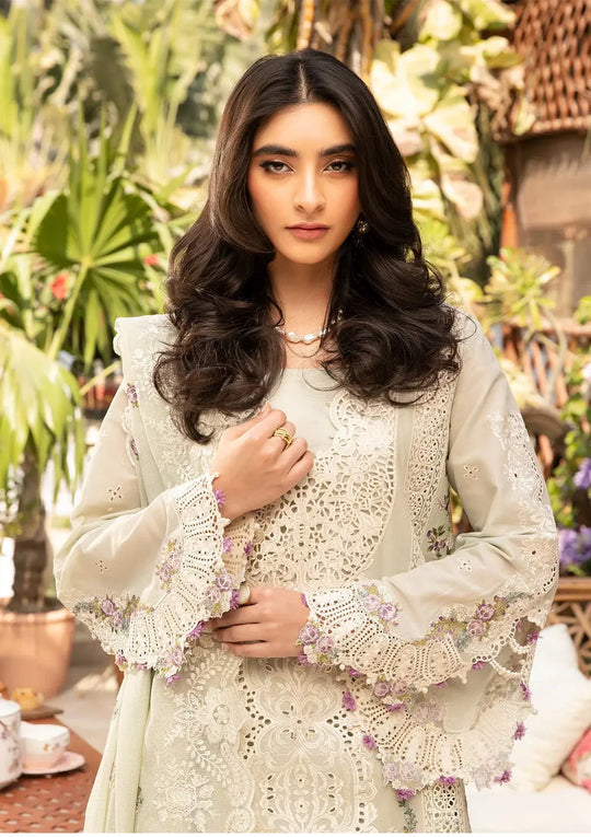 3 Piece - Unstitched Dhanak Stuff Full Embroidered Suit With Full Embroidered Shawl With Extra Patches