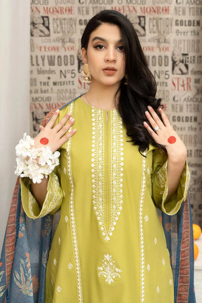 Urge - 3PC Unstitched Dhanak Embroidered Shirt with Digital Printed Pashmina Shawl and Embroidered Trouser