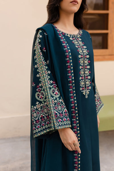 Batik - Winter 3PC Dhannak Embroidered Suit -