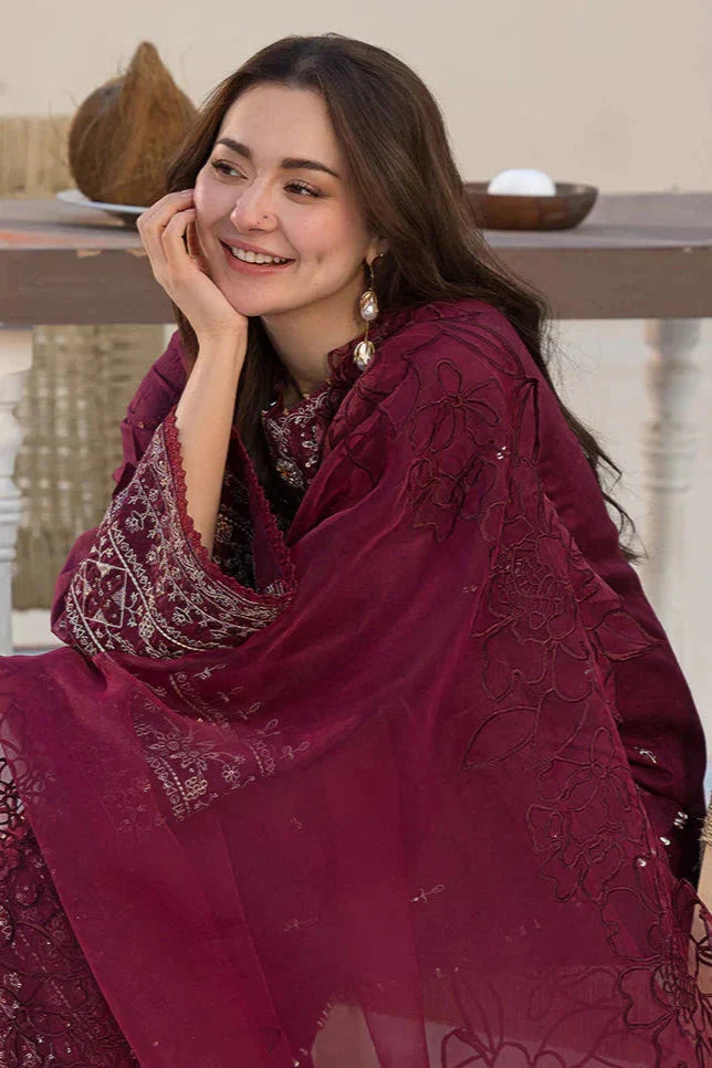 Allys - 3PC Lawn Embroidered Suit Unstitched