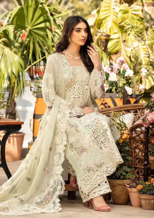 3 Piece - Unstitched Dhanak Stuff Full Embroidered Suit With Full Embroidered Shawl With Extra Patches