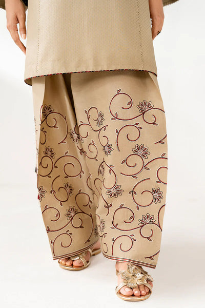 Jazmin - Winter 3PC Unstitched  Dhanak Embroidered Suit With Printed Shawl